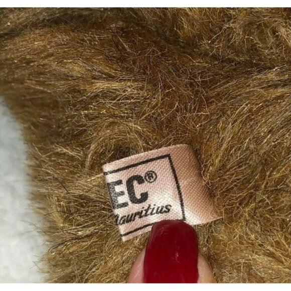 VINTAGE HEUNEC GERMAN ARTICULATED TEDDY BEAR 15" LONG STUFFED ANIMAL PLUSH - Picture 7 of 7